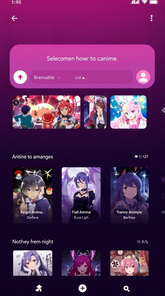 水母动漫APP首页界面预览